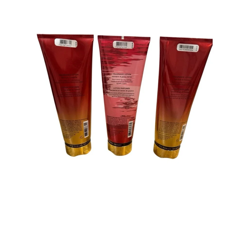 Lot of‎ 3 🔥Victoria's Secret 🤑Pure Seduction & Splash Fragrance Lotion 8oz New